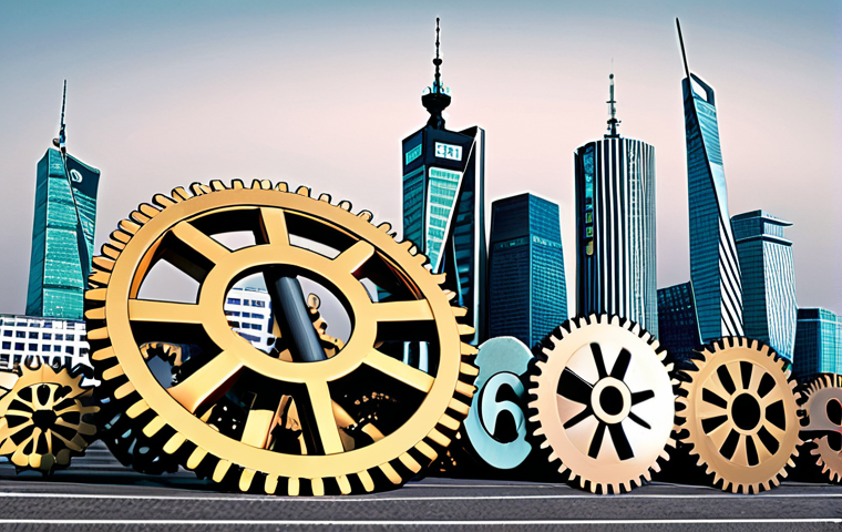 ** A stylized chart showing different investment "gears" (representing factors like value, quality, momentum) meshing together to power a portfolio upwards. The chart background should feature the Warsaw Stock Exchange skyline subtly. The overall feel is modern and tech-forward, suggesting the systematic nature of factor investing.

**