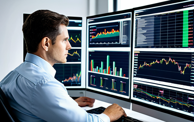 **

"A financial analyst meticulously reviewing company financial reports in a brightly lit, modern office. Multiple charts and graphs are displayed on large monitors surrounding them. Focus on the analyst's intense concentration and the data-rich environment. Professional, appropriate attire, safe for work, perfect anatomy, natural proportions, high quality."

**