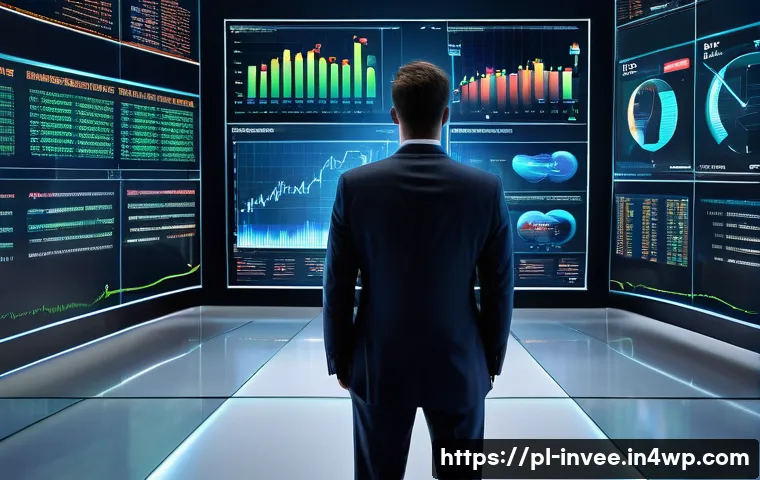 팩터 투자와 기업 규모의 관계 - **Prompt:** A detailed, futuristic image of an investor, professionally dressed in a crisp business ...