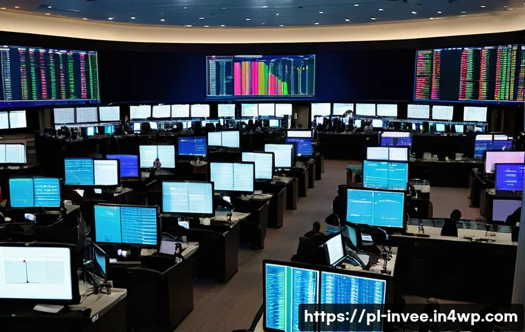 팩터 투자에서의 국제적 비교 분석 - A dynamic North American stock market trading floor scene, featuring diverse investors analyzing dig...