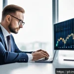 Home 20 팩터 투자와 제한된 자원 관리 전략 - A professional Polish investor in a modern office setting, analyzing multiple digital screens displa...