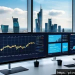 Home 23 팩터 투자 전략의 성공적인 실행 사례 - A modern Polish investment fund office environment with diverse financial analysts working on large ...